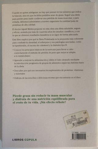 LIBRO LA DIETA PROTEINADA, DR. AGUSTÍ MOLINS OLMOS