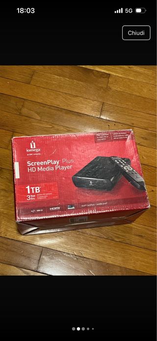 Iomega ScreenPlay Plus 1TB Lettore Multimediale HD