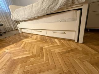 Cama nido robusta con 2 colchones 2 m de larga