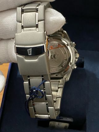 Orologio Festina Chrono Arancione Argento Nuovo