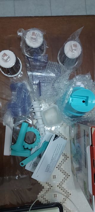 Affetta verdure e tritacarne a manovella