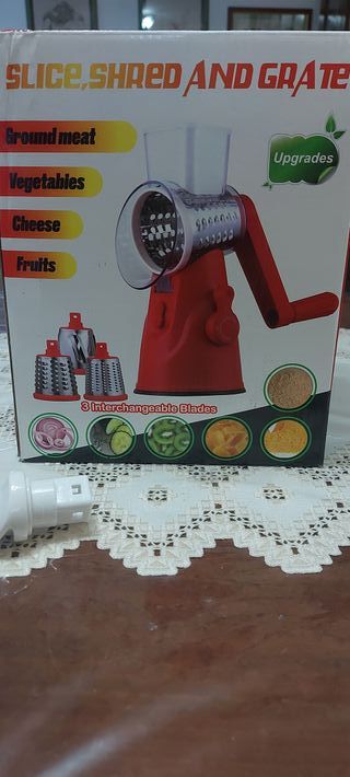 Affetta verdure e tritacarne a manovella