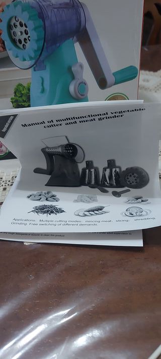 Affetta verdure e tritacarne a manovella