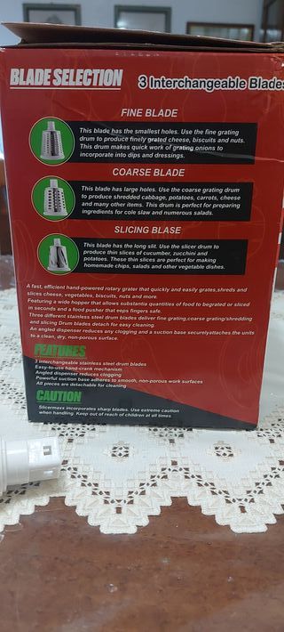 Affetta verdure e tritacarne a manovella