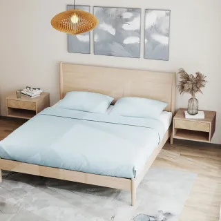 Juego 2 Mesitas Noche Colgantes Madera