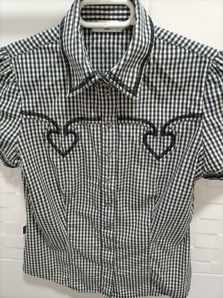 CAMISA DE MUJER MOSCHINO JEANS TALLA S COMO NUEVA.