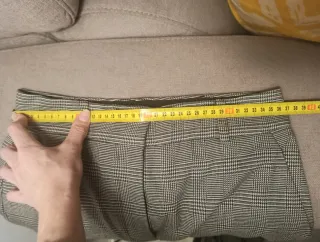 Pantalón de cuadros gris nuevo