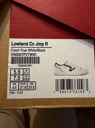 Vans Lowland CC JMP R Blancas/Negras Talla 37