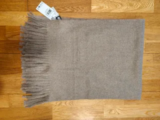 Bufanda Mango Beige/Marrón medio