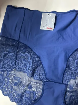 Braguita Janira Azul Encaje Talla 3XL