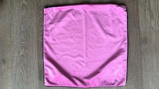 Funda de cojín estampado leopardo rosa