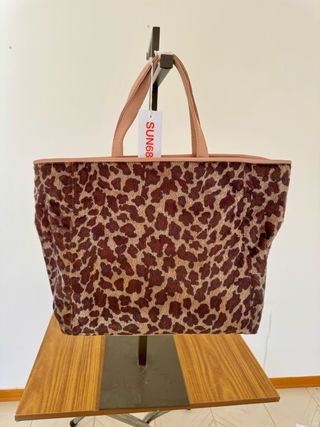 Borsa Sun68 con stampa animalier