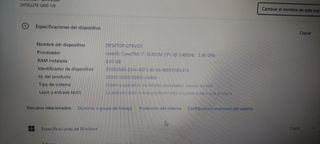 Portátil Intel Core i7 8GB RAM SSD