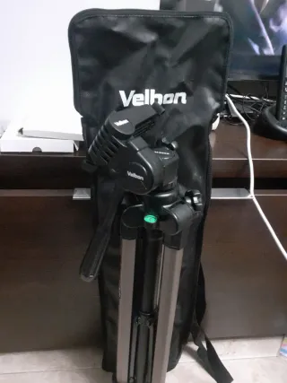 Trípode para cámara con funda