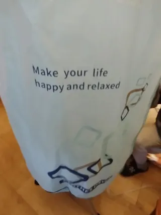 Secadora de ropa azul