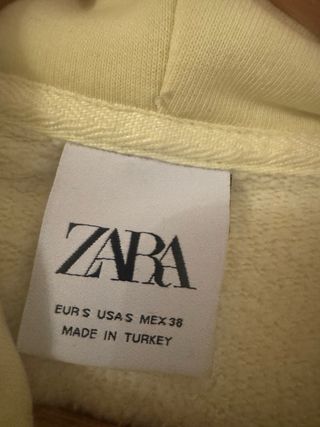 Sudadera Zara Hombre Amarilla