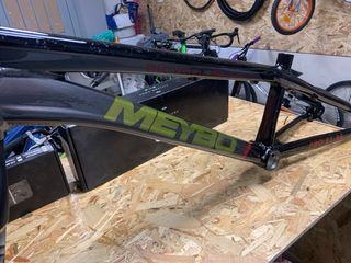 BMX Cuadro y horquilla carbono BMX race Pro XL