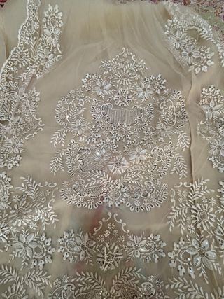 Traje de Fallera Rosa y Blanco