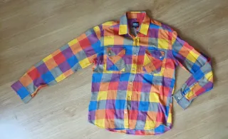 Camisa cuadros multicolor
