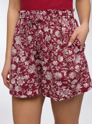 Falda pantalón Mango floral