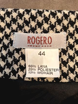 Falda ROGER.O cuadros blanco y negro