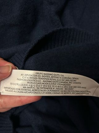 Jersey Massimo Dutti Azul Talla S