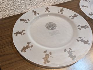 Plato Cristal Mickey Disneyland Paris Años 2000