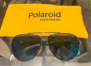 Occhiali da sole Polaroid per bambini blu e argento