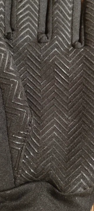 Guanti sportivi neri 14 anni bambina Kipsta