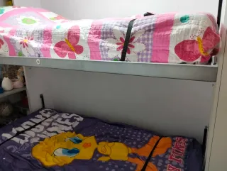 Literas infantiles con dos camas