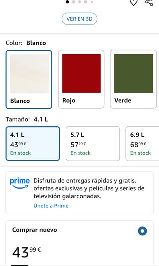 Cazuela de hierro 4.1l Amazon Basics
