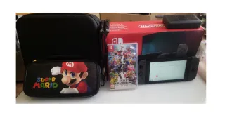 "Nintendo Switch Gris + Muchos Mandos y Juego "