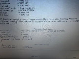 Portátil Dell Latitude E5410 (sin disco) y bateria
