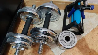 Juego Mancuernas 20kg Cromadas (NO BAJO PRECIO)