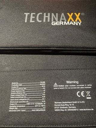 Panel Solar Portátil 100W