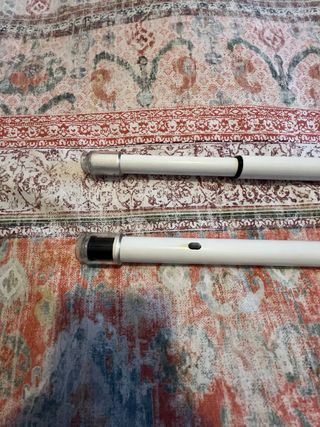 Barra cortina baño con anillas