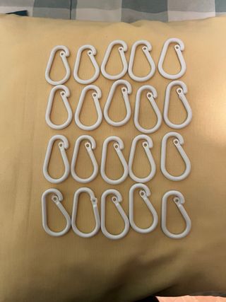 Barra cortina baño con anillas