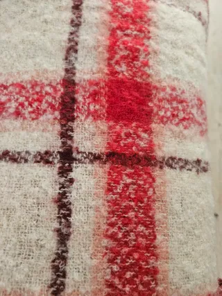 ✅️Bufanda grande cuadros rojos