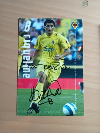 Autógrafo Juan Román Riquelme Villarreal CF