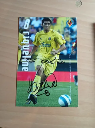 Autógrafo Juan Román Riquelme Villarreal CF