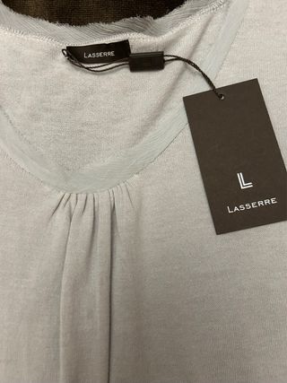 Top punto LASSERRE gris Talla XL NUEVO etiquetas