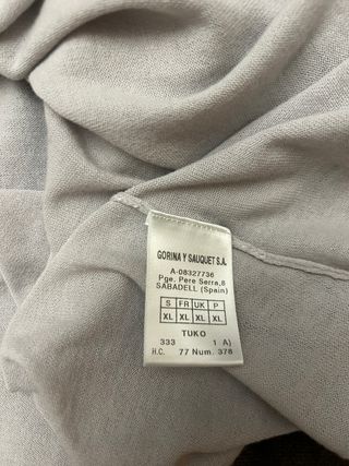 Top punto LASSERRE gris Talla XL NUEVO etiquetas
