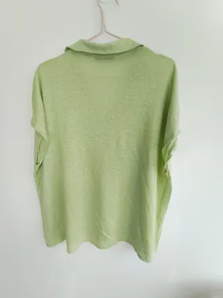 Blusa Violeta verde cuello XXL