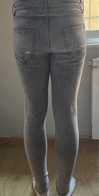 Pantalones grises Bershka - Talla S