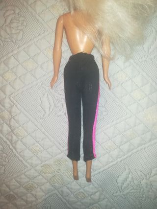 Calças/Leggings para Boneca - Preto e Rosa