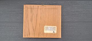 Quadretto vintage su lastra d'argento 14 x 1,5