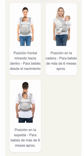 Mochila Portabebés Ergobaby Adapt Cool Air