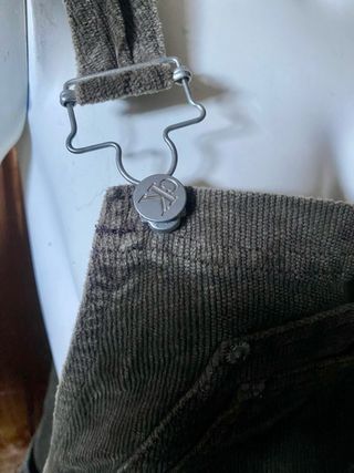 Salopette vintage Calvin Klein in velluto marrone