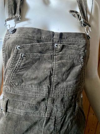 Salopette vintage Calvin Klein in velluto marrone