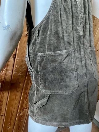 Salopette vintage Calvin Klein in velluto marrone